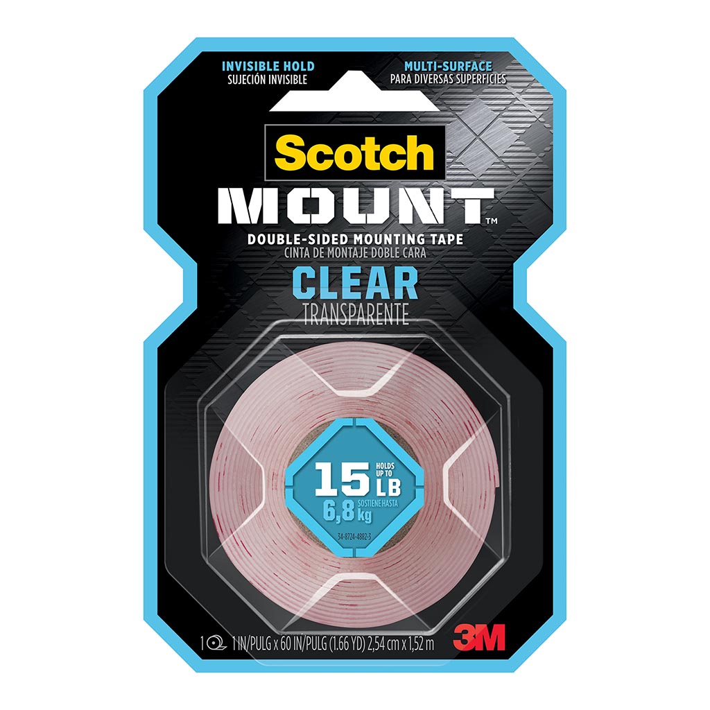 Scotch Clear 25mm x 1.5m Mounting Tape