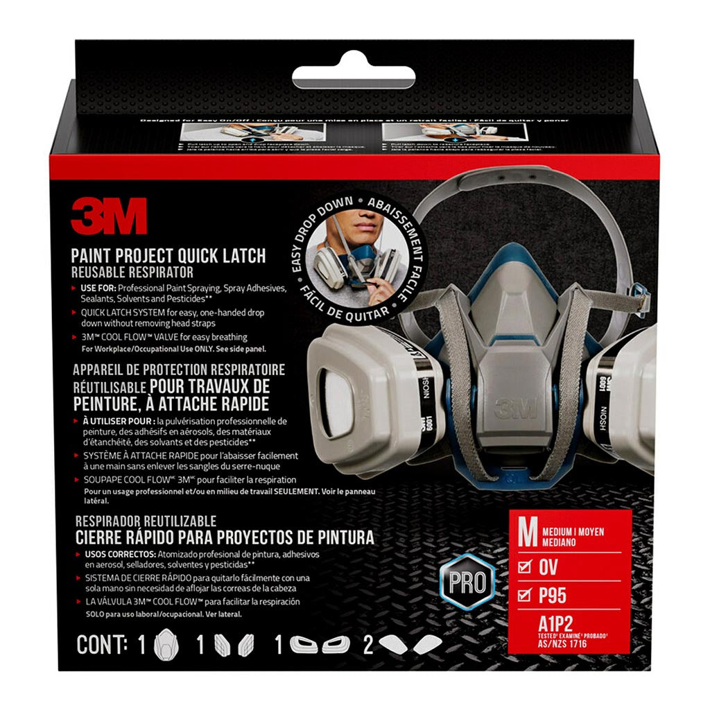 3M Paint Project Respirator Quick Latch