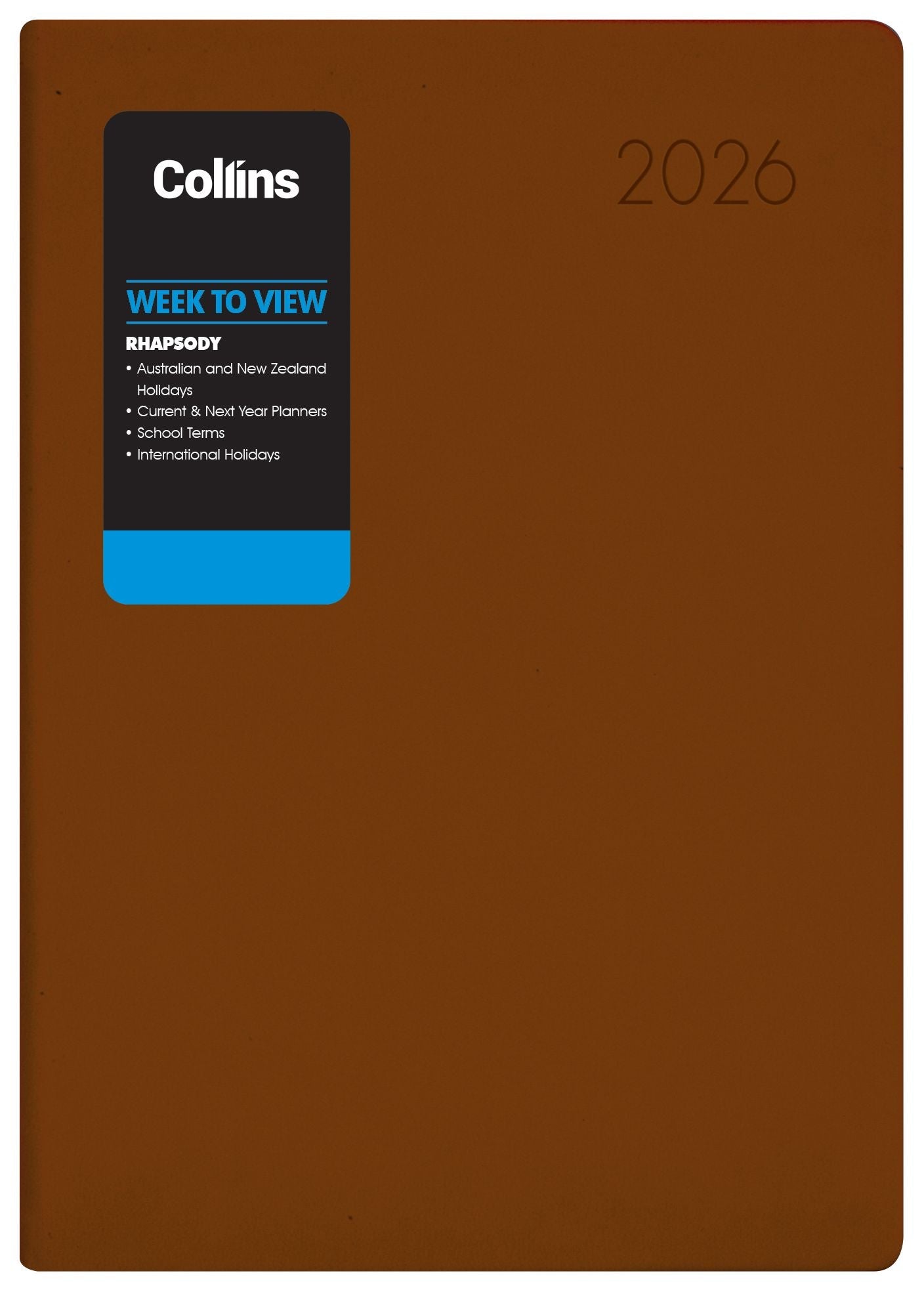 Collins Rhapsody A43 Week to View Diaries Even Year