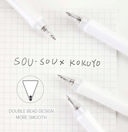 KOKUYO x SOU.SOU viviDRY Gel Pen 0.5mm Katakana
