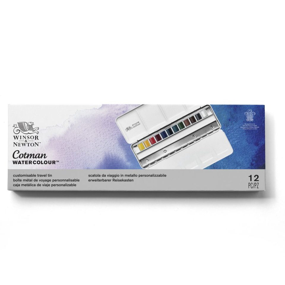 Winsor & Newton Cotman Watercolour Half Pan Paints Set Of 12