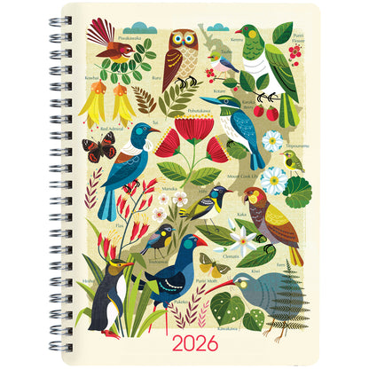 Collins Diary A63 Kiwi Vibe Week to View Even Year