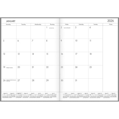 Collins Monthly Planner A5 Botannical Even Year