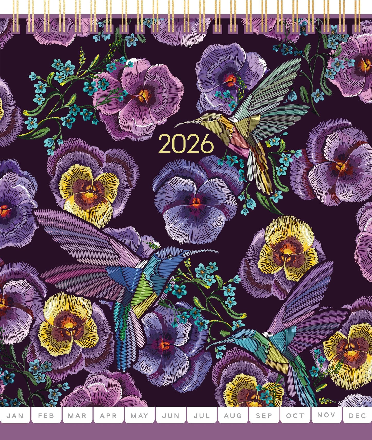 Collins Desk Calendar Beautiful Blooms Even Year