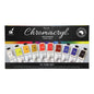 Chromacryl Acrylic Paints Set of 10 X 75ml