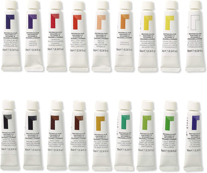 Reeves 12ml Watercolour Paints Set Of 18