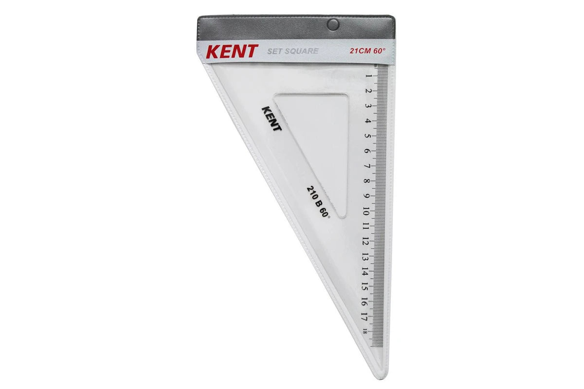 Kent Set Square 210mm 60 Deg Home School Technical Drawing Graphic Design