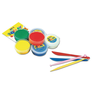 Amos i-Clay 6x18g Modelling Clay Kit with Tools