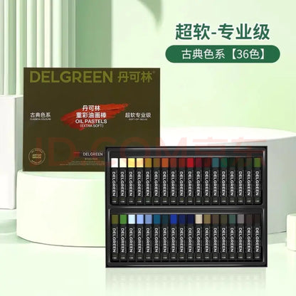 Delgreen oil pastels（extra soft）36colours