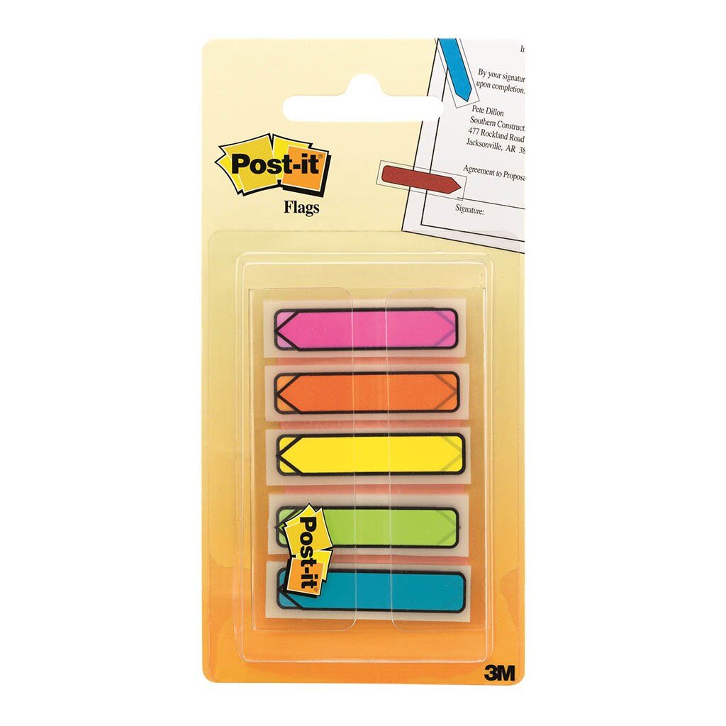 Post-it Flags 684-arr2 Arrow Bright Colours 12x43mm Pack Of 100