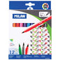 Milan Fine Tip Assorted Markers Set of 12