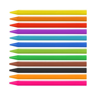 Milan Plastipastel Triangular Colouring Pencil Set of 12