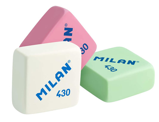 Milan 430 Synthetic Rubber Assorted Colours Eraser
