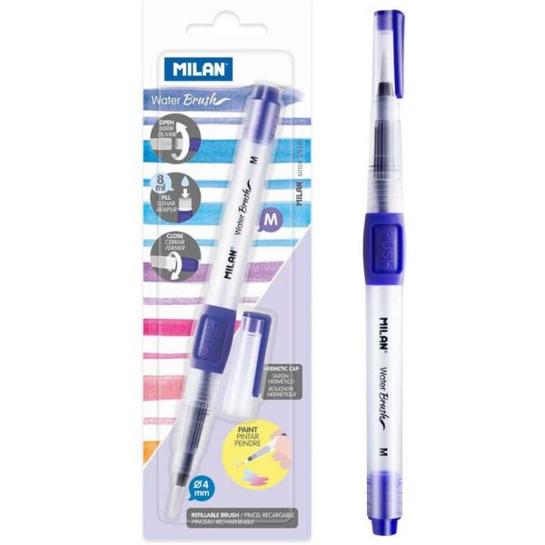 Milan Refillable 4mm Medium Tip Water Brush