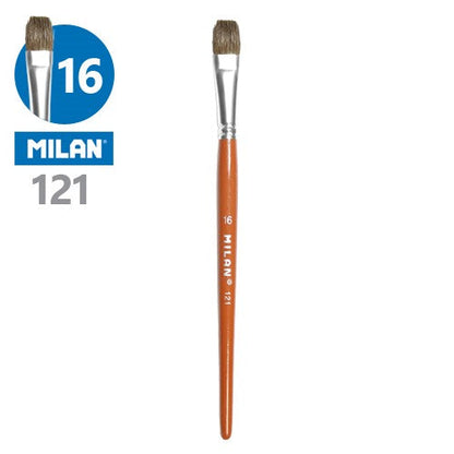 Milan School 121 Series Flat Brushes