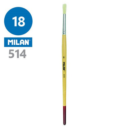 Milan Bristle Hair 514 Series Round Brushes