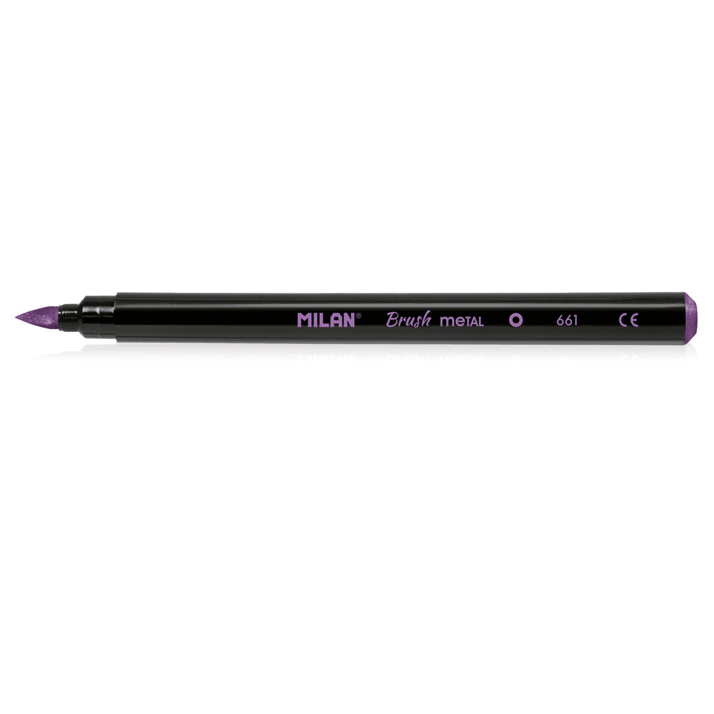 Milan Brush Tip Metallic Markers Set of 6