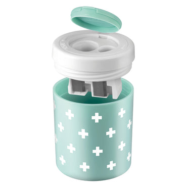 Milan Antibacterial 2 Turquoise Hole Pencil Sharpener
