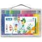 Milan Conic Tip Assorted Fibre Pens Set Of 50