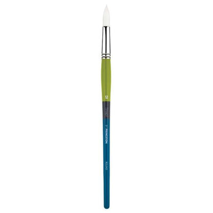 Princeton Snap! 9800 Long Handle White Synthetic Taklon Round Brushes