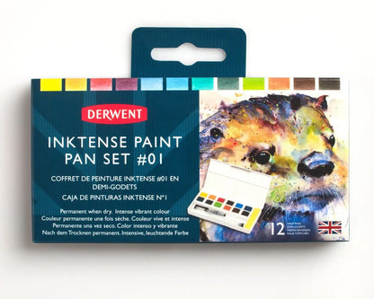Derwent Inktense 12 Pan Paint Palette 1