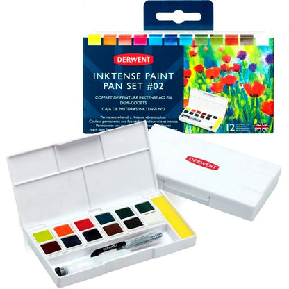 Derwent Inktense 12 Pan Paint Palette 2