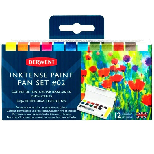 Derwent Inktense 12 Pan Paint Palette 2