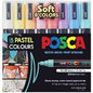 Uni Posca PC-5M 1.8-2.5mm Soft Colours Markers Set of 8