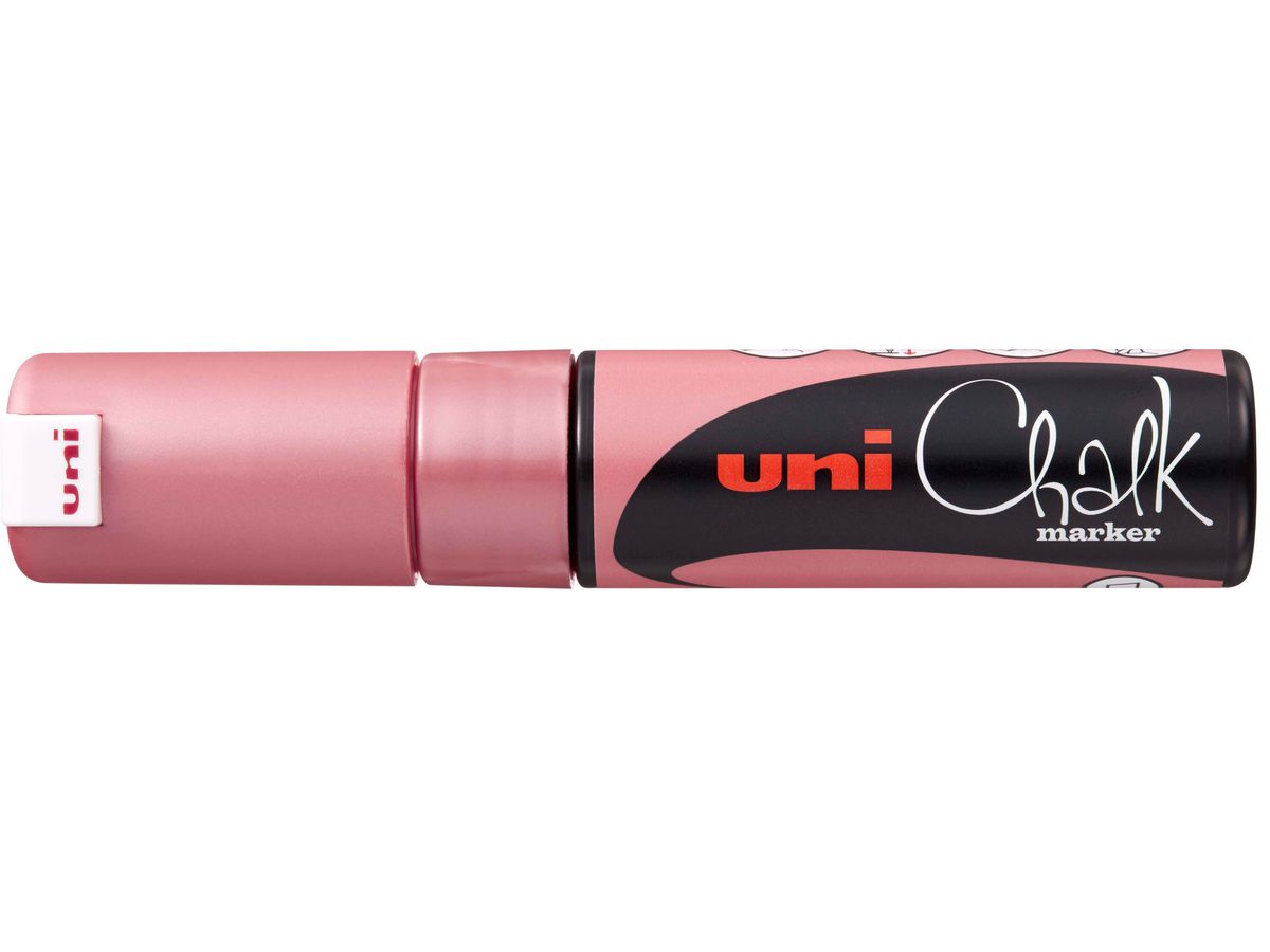 Uni 8.0mm Chisel Tip Metallic Chalk Markers