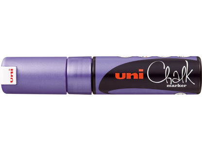 Uni 8.0mm Chisel Tip Metallic Chalk Markers