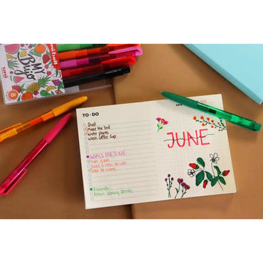 Uni Signo RT1 0.7mm Assorted Retractable Pens Set of 8