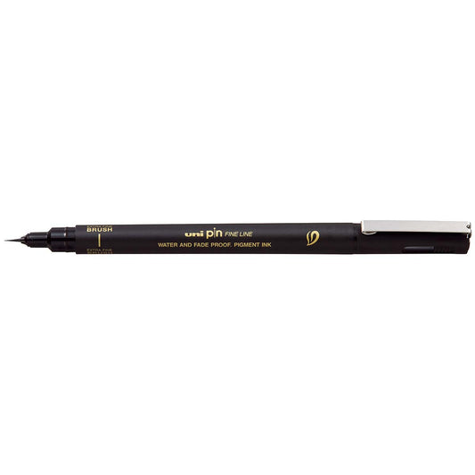 Uni Pin Permanent Ultra Fine Brush Tip Black Fineliner