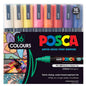 Uni Posca PC-5M 1.8-2.5mm Medium Bullet Tip Assorted Colour Markers Set of 16