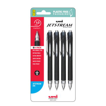 Uni Jetstream 1.0mm Medium Retractable Pens Set of 4