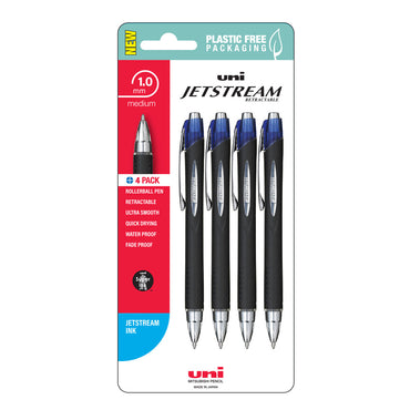 Uni Jetstream 1.0mm Medium Retractable Pens Set of 4