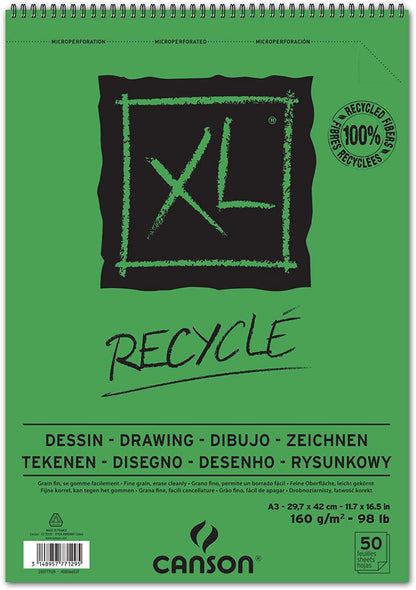 Canson XL Recycled 160gsm 50 Sheet Sketch Pads