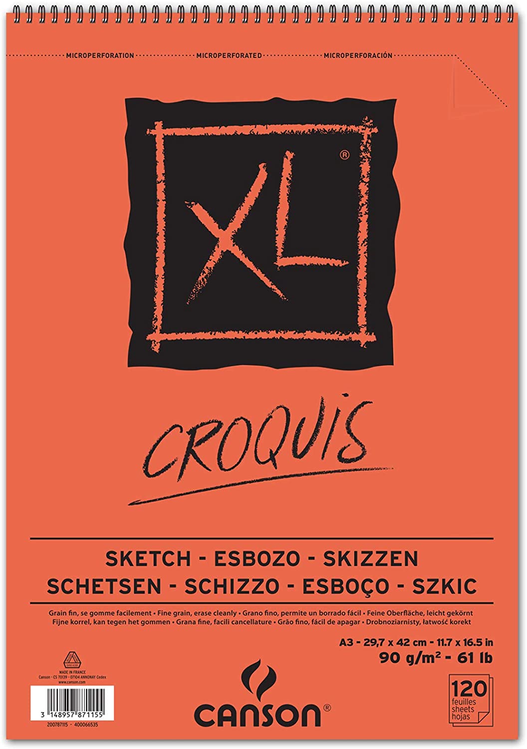 Canson XL Croquis 90gsm 120 Sheet Sketch Pads