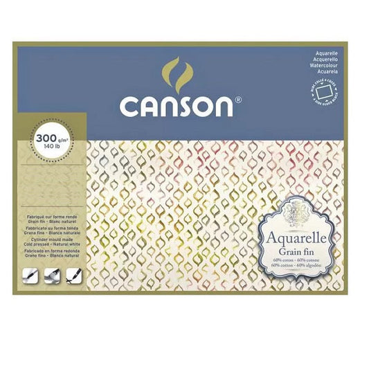 Canson Aquarelle 300gsm 20 Sheets Cold Pressed Pads