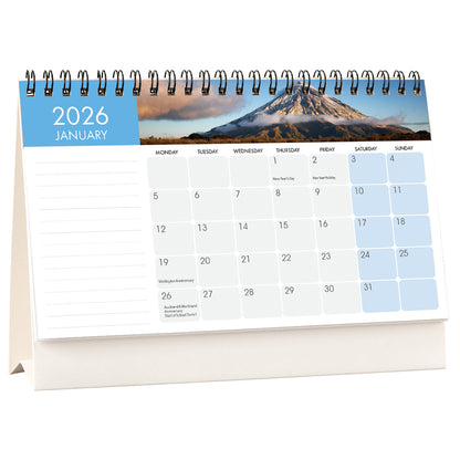 Collins Calendar Flip Over Desk NZ Pictorial 210x150mm Even Year