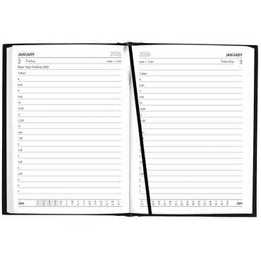 Collins Diary A61 Black Even Year