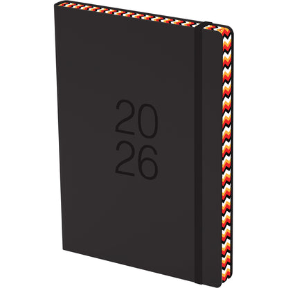 Collins Diary A51 Day Per Page Colour Edge Black Even Year