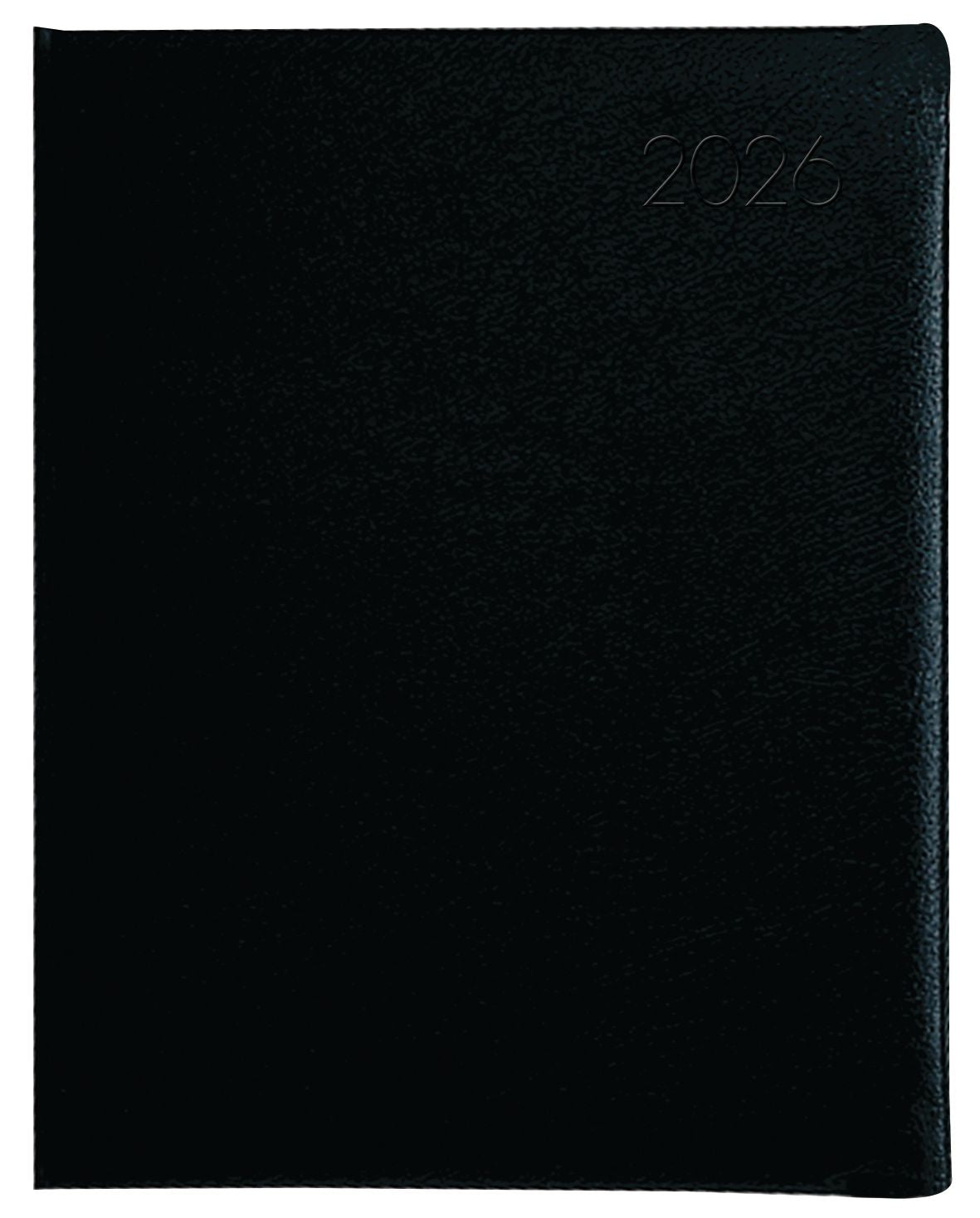 Collins Portfolio Day to Page Diary Wiro Tabbed Black Even Year
