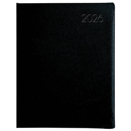 Collins Portfolio Week To View Diary Wiro Tabbed Black Even Year