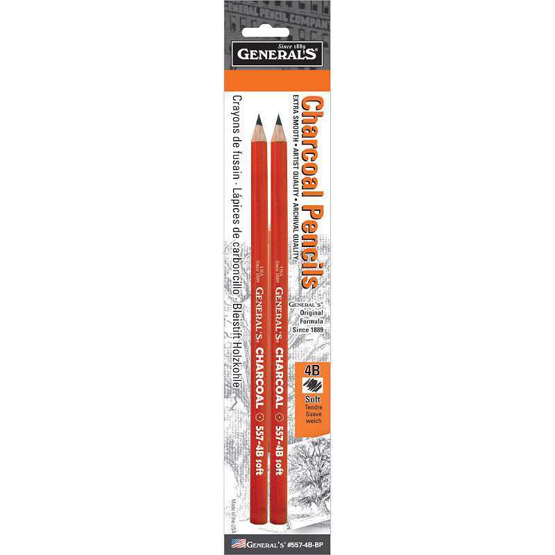 General's Charcoal Artist's Quality Pencil Sets of 2