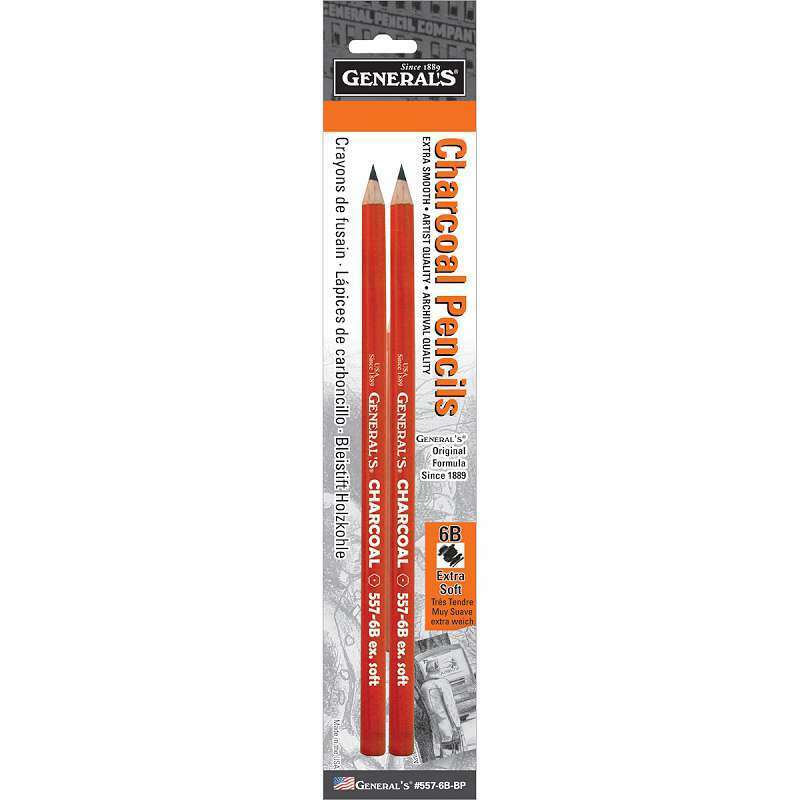 General's Charcoal Artist's Quality Pencil Sets of 2