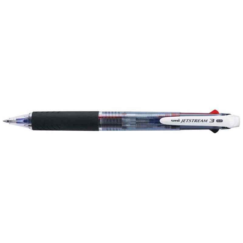 Uni Jetstream Retractable 0.7mm 3 Colour Pen