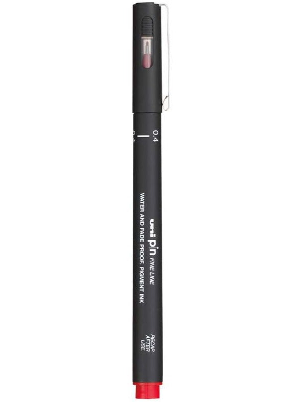 Uni Pin Permanent 0.4mm Fineliners