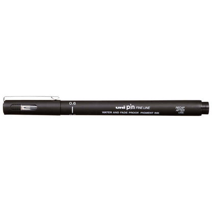 Uni Pin Permanent Pen Black Fineliners