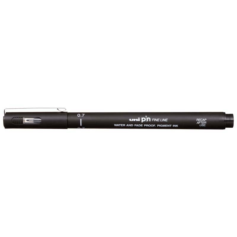 Uni Pin Permanent Pen Black Fineliners