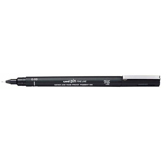 Uni Pin Permanent Pen Black Fineliners